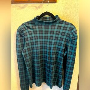 Ann Taylor Womens Plaid Long Sleeve
